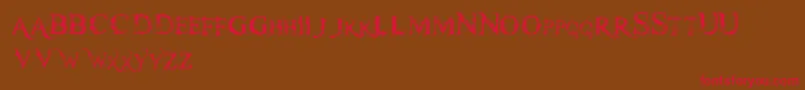 Scochflashfont Font – Red Fonts on Brown Background