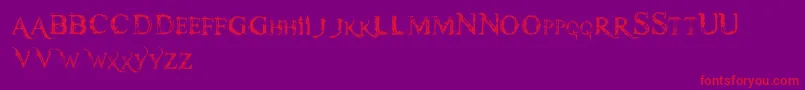 Scochflashfont Font – Red Fonts on Purple Background