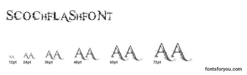 Scochflashfont Font Sizes