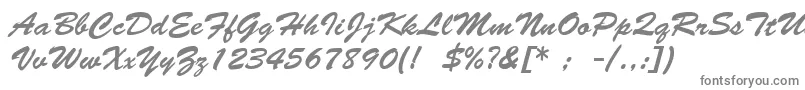 Шрифт BrushScriptLt – серые шрифты