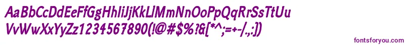 ClicheeBolditalic-Schriftart – Violette Schriften