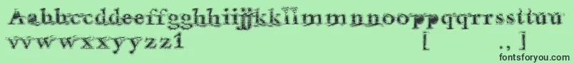 Andalusian Font – Black Fonts on Green Background