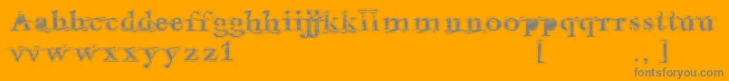 Andalusian Font – Gray Fonts on Orange Background