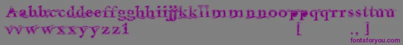 Andalusian Font – Purple Fonts on Gray Background