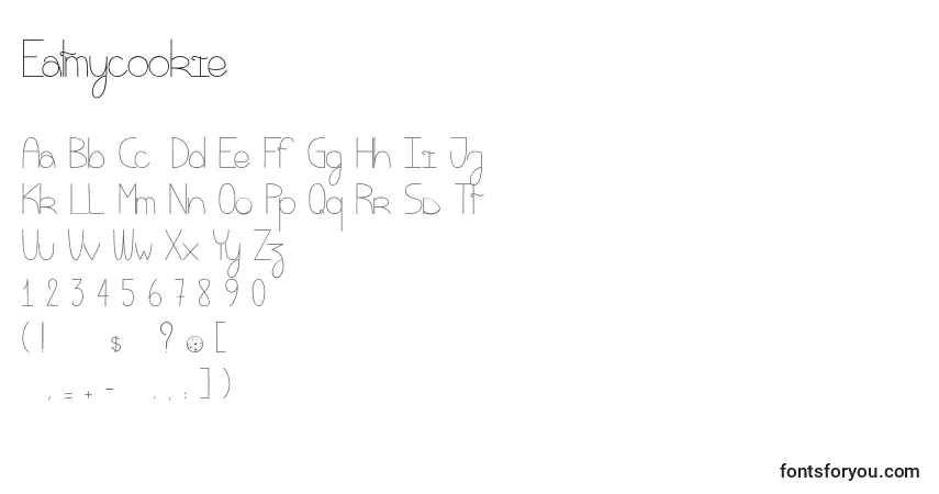 Шрифт Eatmycookie – алфавит, цифры, специальные символы
