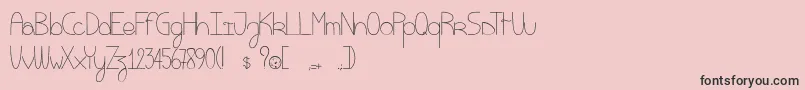 Eatmycookie Font – Black Fonts on Pink Background