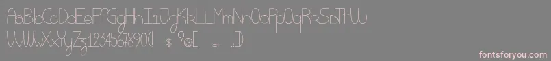 Eatmycookie Font – Pink Fonts on Gray Background