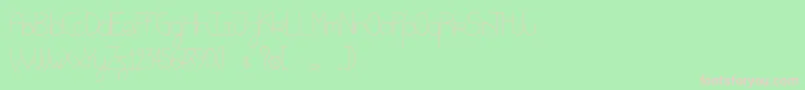 Eatmycookie Font – Pink Fonts on Green Background