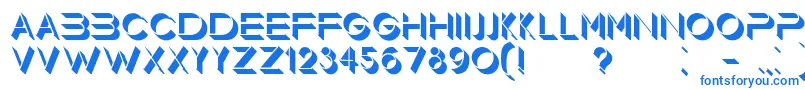 Шрифт Floorlight – синие шрифты