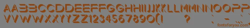 Floorlight Font – Brown Fonts on Gray Background