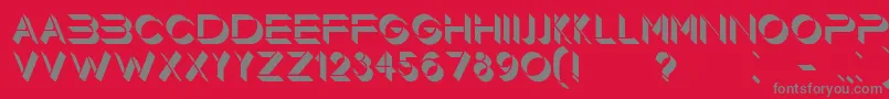 Floorlight Font – Gray Fonts on Red Background