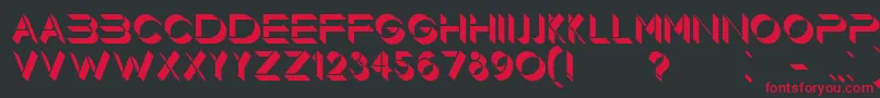 Floorlight Font – Red Fonts on Black Background