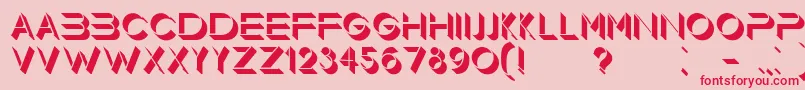 Floorlight Font – Red Fonts on Pink Background