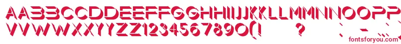 Floorlight Font – Red Fonts on White Background