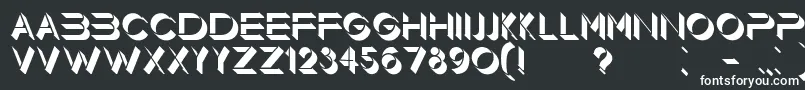 Floorlight Font – White Fonts on Black Background