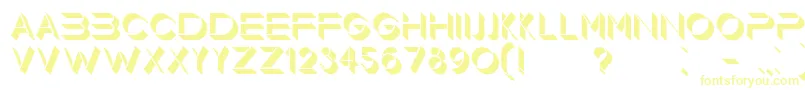 Floorlight Font – Yellow Fonts on White Background