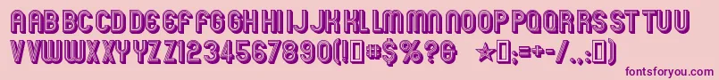 Mexcellent ffy Font – Purple Fonts on Pink Background