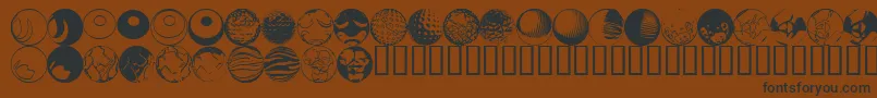 Fts13 Font – Black Fonts on Brown Background
