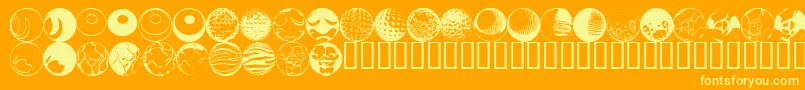 Fts13 Font – Yellow Fonts on Orange Background