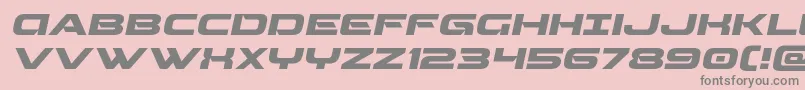 Police Beamweaponexpandital – polices grises sur fond rose
