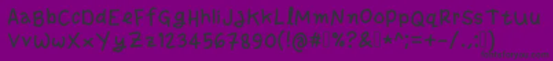 Gaplek Font – Black Fonts on Purple Background