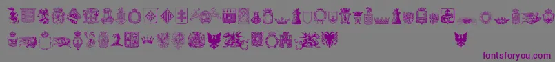FreeMedieval Font – Purple Fonts on Gray Background