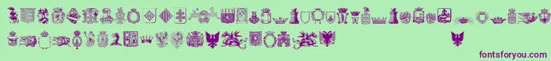 fuente FreeMedieval – Fuentes Moradas Sobre Fondo Verde