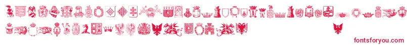 FreeMedieval-Schriftart – Rote Schriften