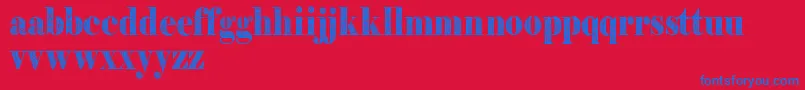 Filigrandemo Font – Blue Fonts on Red Background