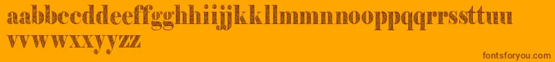 Filigrandemo Font – Brown Fonts on Orange Background