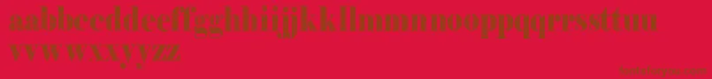 Filigrandemo Font – Brown Fonts on Red Background