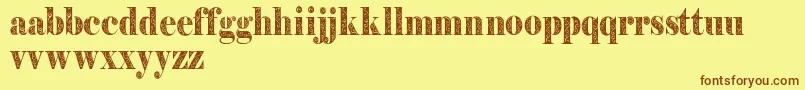 Filigrandemo Font – Brown Fonts on Yellow Background