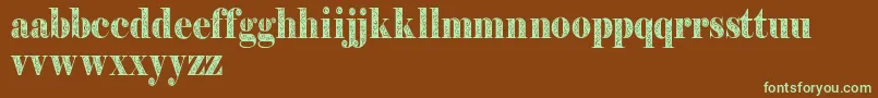 Filigrandemo Font – Green Fonts on Brown Background