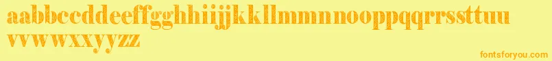 Filigrandemo Font – Orange Fonts on Yellow Background