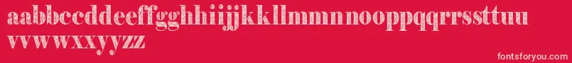 Filigrandemo Font – Pink Fonts on Red Background