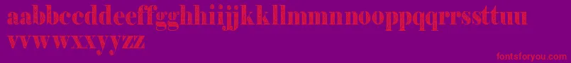 Filigrandemo-Schriftart – Rote Schriften auf violettem Hintergrund