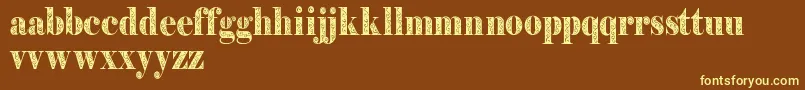 Filigrandemo Font – Yellow Fonts on Brown Background