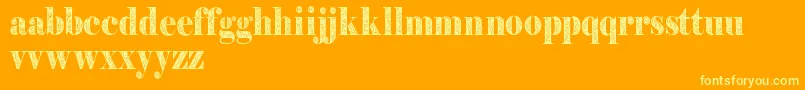 Filigrandemo Font – Yellow Fonts on Orange Background
