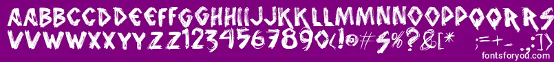 Vtksanimal2 Font – White Fonts on Purple Background