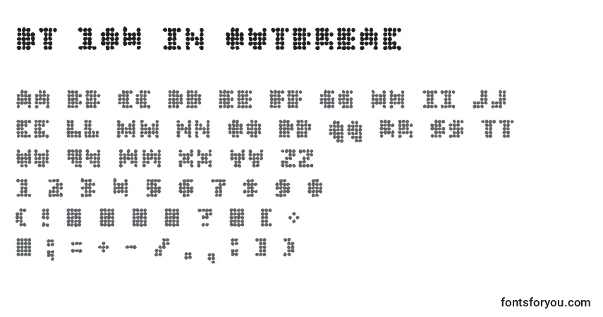 Dt 104 In Outbreak Font – alphabet, numbers, special characters