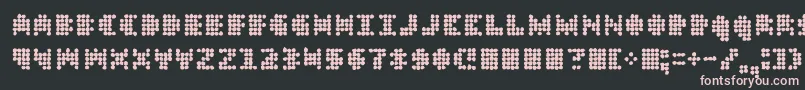 Dt 104 In Outbreak Font – Pink Fonts on Black Background