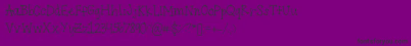 フォントEndpoints – 紫の背景に黒い文字