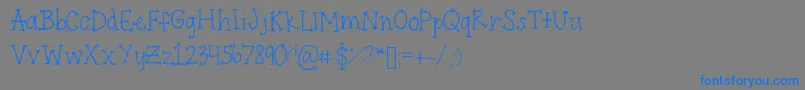 フォントEndpoints – 灰色の背景に青い文字