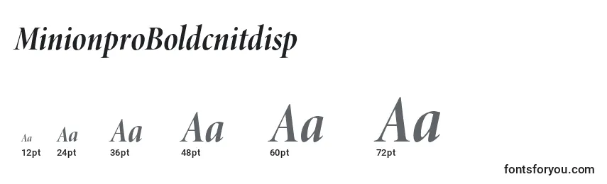 MinionproBoldcnitdisp Font Sizes