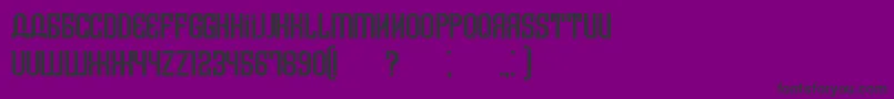 フォントArmenia – 紫の背景に黒い文字
