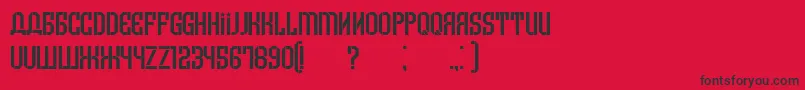 Armenia Font – Black Fonts on Red Background