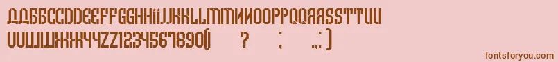 More about Armenia Font Armenia Font – Brown Fonts on Pink Background