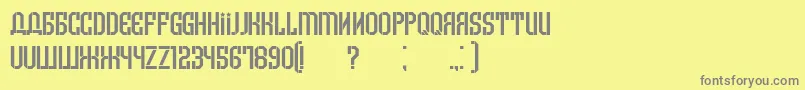 Armenia Font – Gray Fonts on Yellow Background