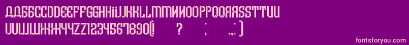 Armenia Font – Pink Fonts on Purple Background