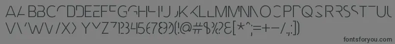 MnmlFnt Font – Black Fonts on Gray Background